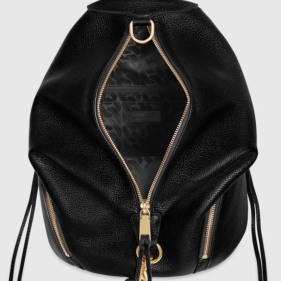 NWOT Rebecca Minkoff Black Julian Backpack with Gold Hardware - Picture 3 of 11